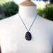 Stone bead necklace. Sterling silver toggle.  from Spain by oceangifts