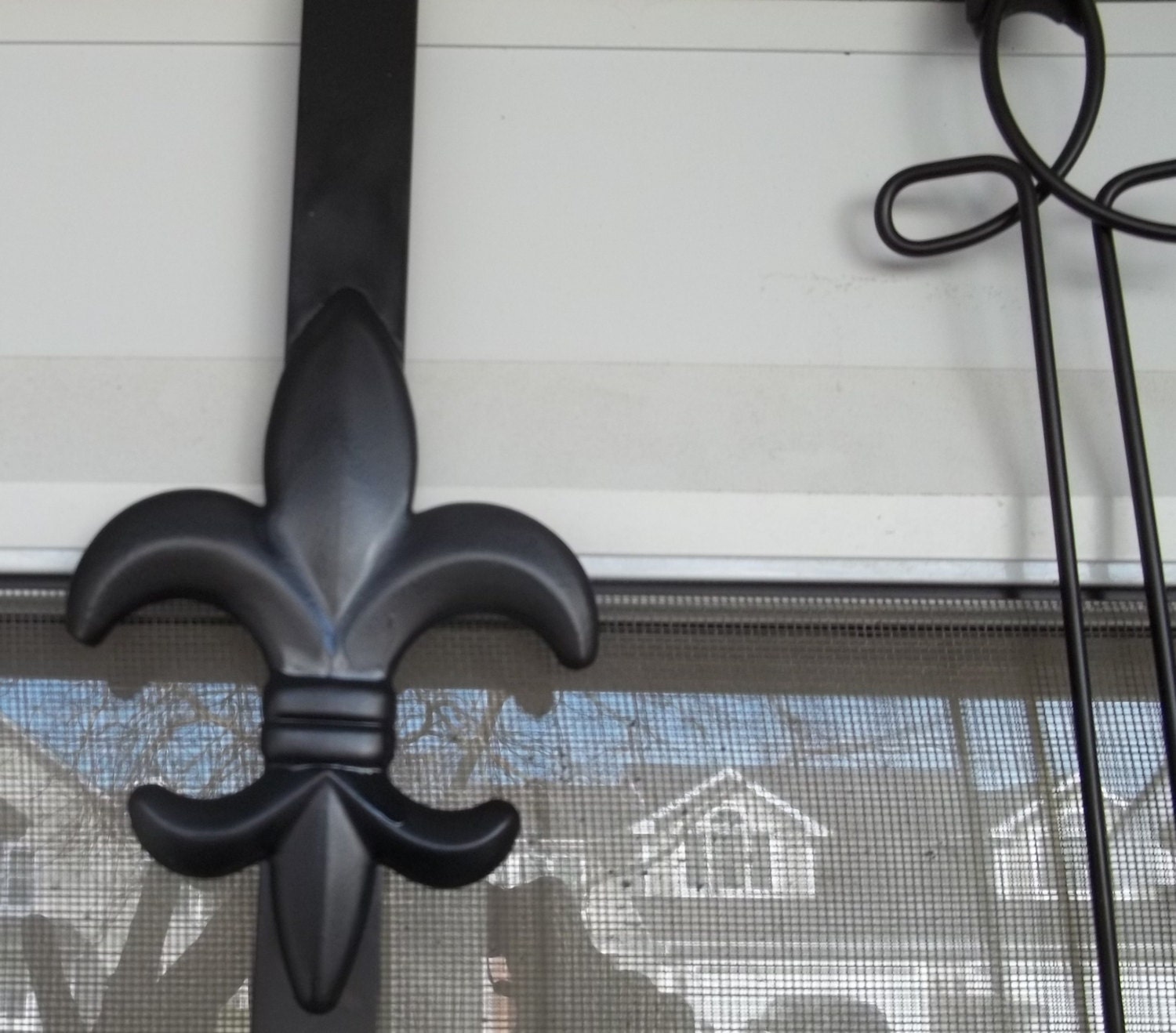 Over the door Wreath hanger Fleur de Lis,Wreath holder,Outdoor Wreath,Wreath hanger,Wreath,Home decor,Gift