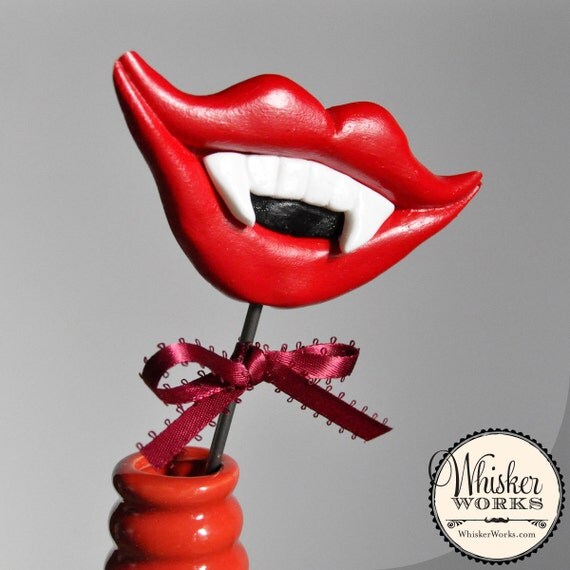 Halloween Photo Booth Prop - The Vampira on a STEEL ROD Il_570xn
