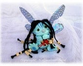 OOAK art doll fairy troll Avatar Na'vi inspired Evening Child fae gnom gift present