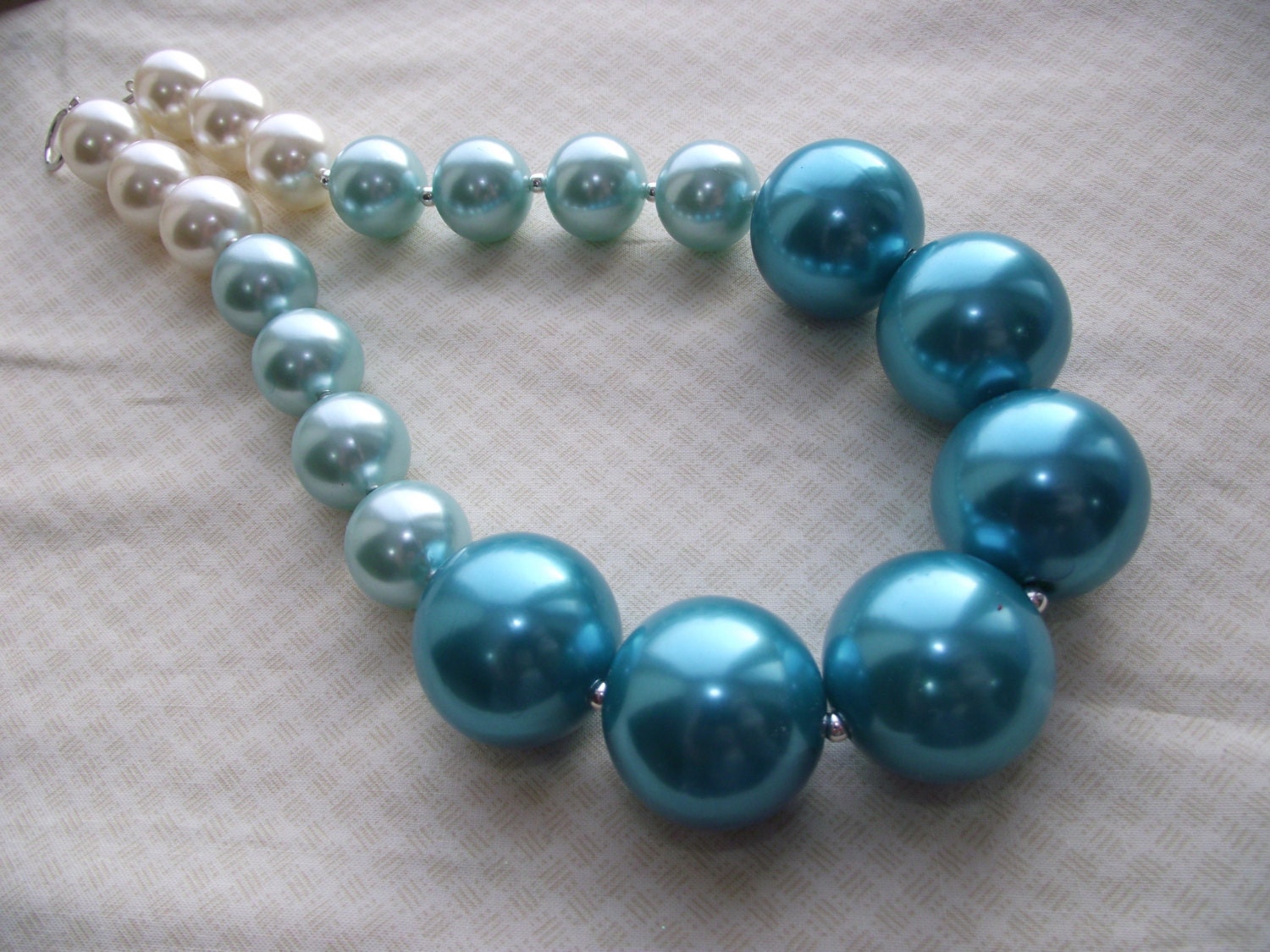 Turquoise Chunky Necklace, Bubblegum Necklace, Gumball Necklace, Women, Teen, Girl, Toddler, Gift, Photo Prop