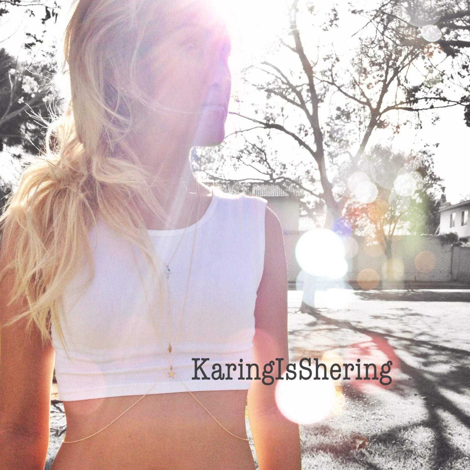 Star Crossed Gold Dainty Body Chain