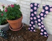 Large Polka Dot Custom Letter door hanger, wall decor --approx. 22 inches tall--MADE TO ORDER