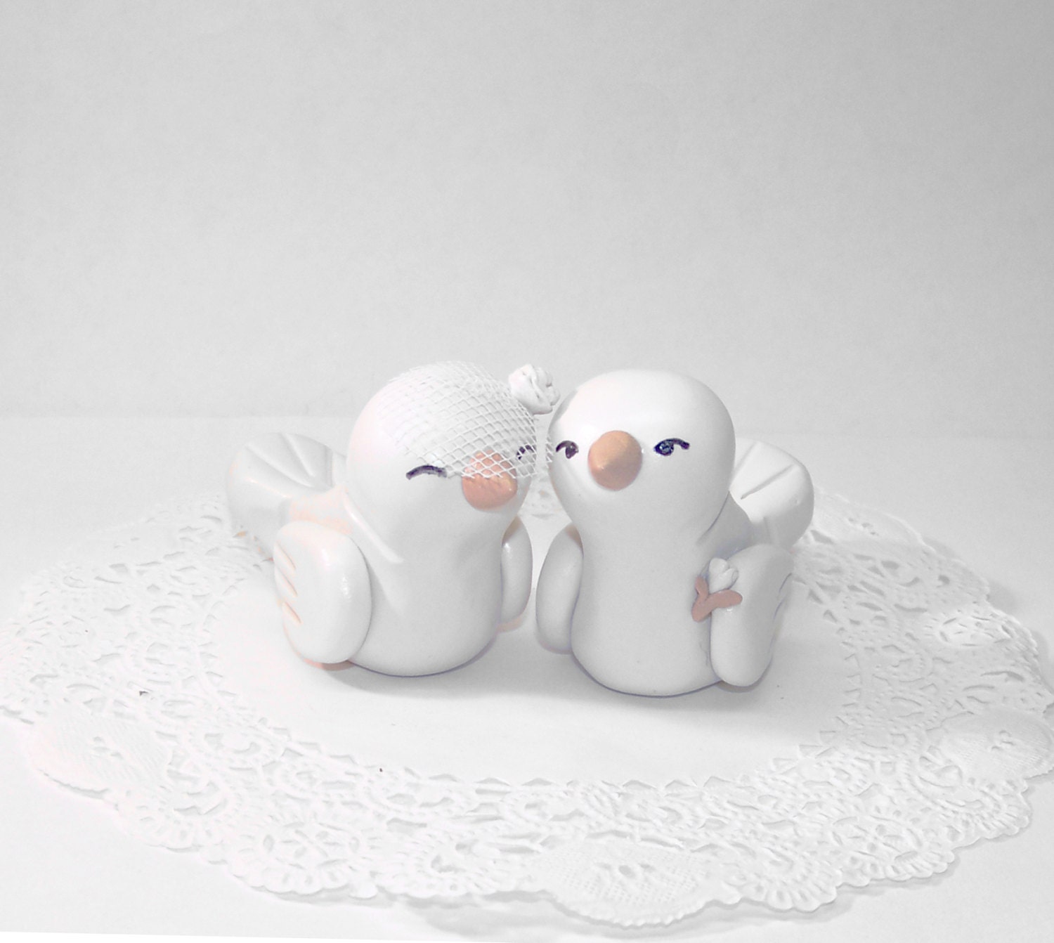 Custom Lovebirds Wedding Cake Topper Wedding/Home Decor - Colors of Choice