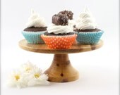 8 inch Cake Stand  Wood Pedestal Serving Cake Stand