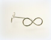 palladium infinity post earrings