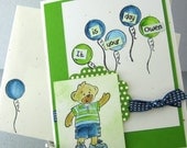 Kindergarten Graduation Handmade Card Boy Bear