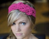 Hot pink sailor knot headband