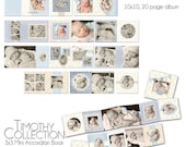 ON SALE 0760 Timothy Collection - 10x10 album and 3x3 mini accordion album - Perfect for baby, boudoir, pin up, engagement