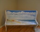 Hand Painted Beach Bench