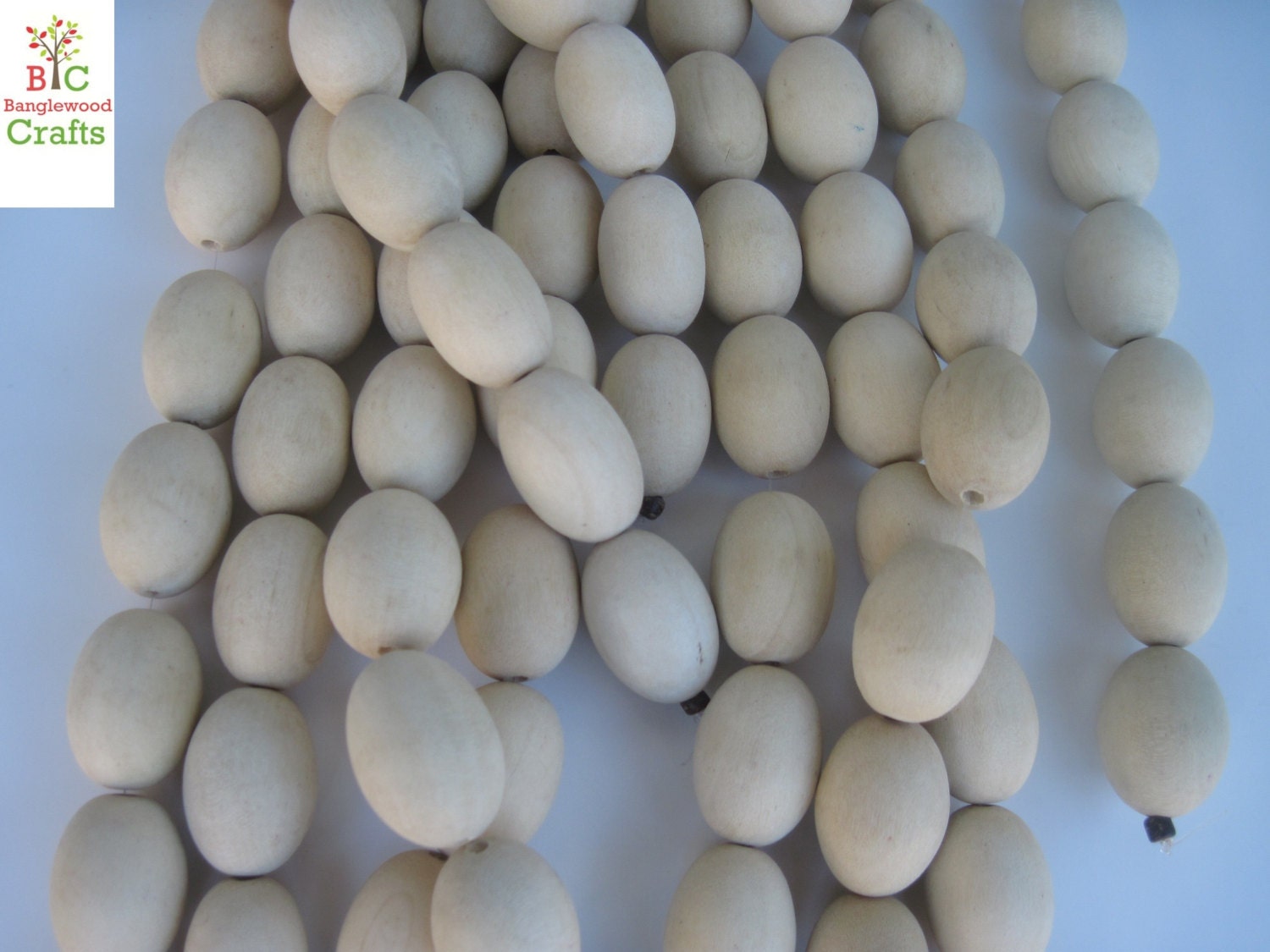 Unfinished Wood Rounds Beads 17mmx25mm