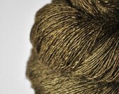 Dried brown algae - Tussah Silk Yarn Lace weight
