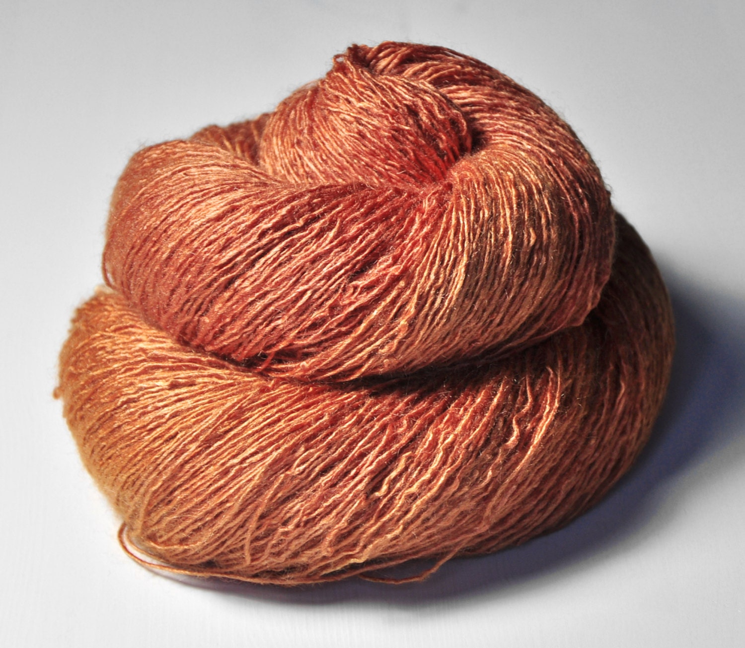 Serving a spicy dish OOAK - Tussah Silk Yarn Lace weight