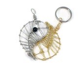 Dog pet Owner matching jewelry set - Yin Yang Taijiitu, best friends charm set, includes pet collar charm and pendant, friendship charms