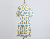 Vintage 60s MOD Orange & Blue Marimekko Dress