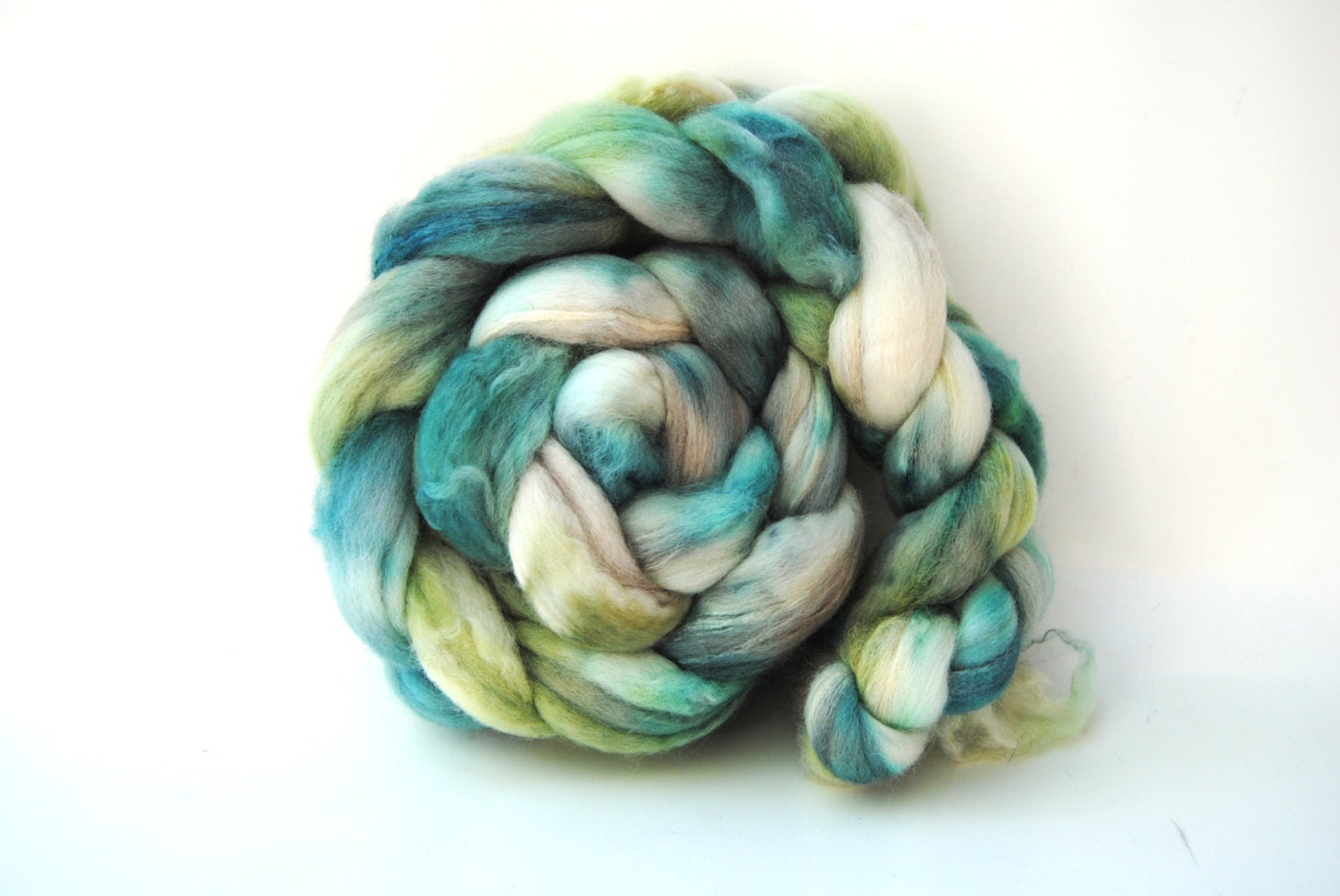 BAYOU Hand-Dyed Merino/Silk Combed Top/Roving-4 ounces
