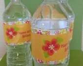 Printed On Waterproof labels-Luau Water Bottle Label-15 Il_170x135