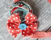 Rosette and ruffle bow M2M Matilda Jane Good Hart Spring Collection