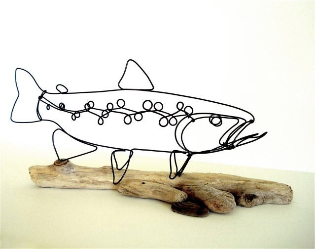 Trout Wire Sculpture
