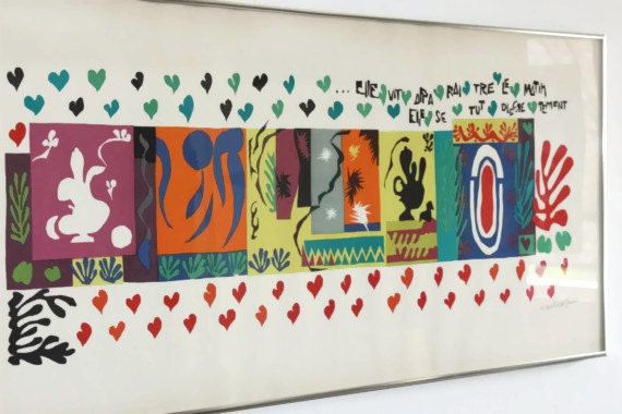 Matisse Lithograph Exhibition Poster 101 Nights