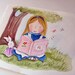 Childrens Wall Art Alice in Wonderland Nursery Kids Room Decor