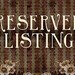 Reserved Listing for Katelyn