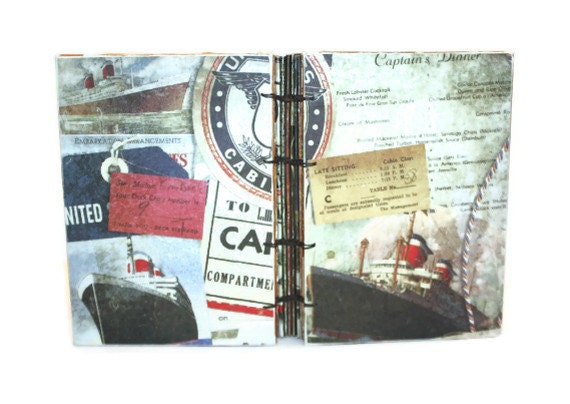 A Captains Dream Handmade Coptic Bound Journal