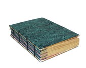 Coptic Bound Journal WIth Wave Designs