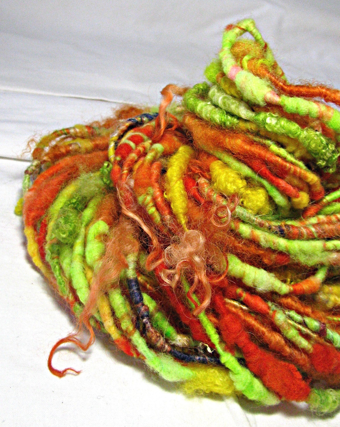 Handspun Art Yarn Corespun Sheeping Beauties 'In My Garden Grows''