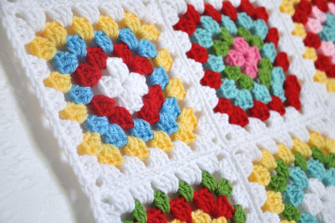 Custom Granny Square Pillow Top Cushion Cover DIY