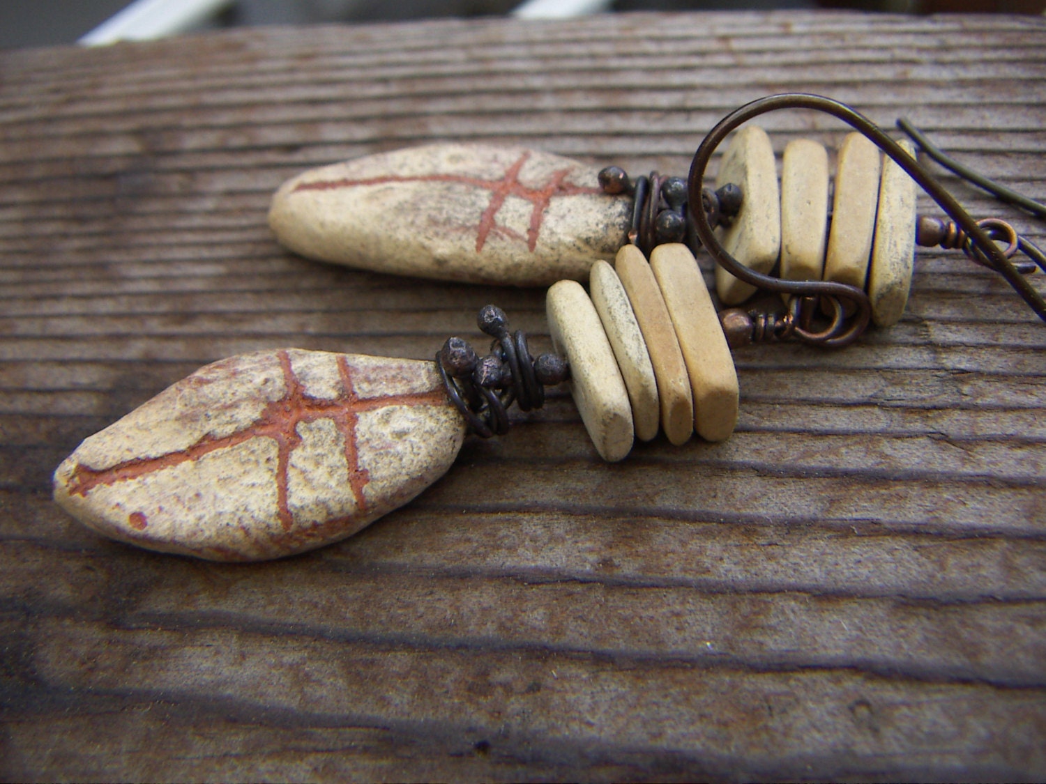 Rustic Leaf Earrings