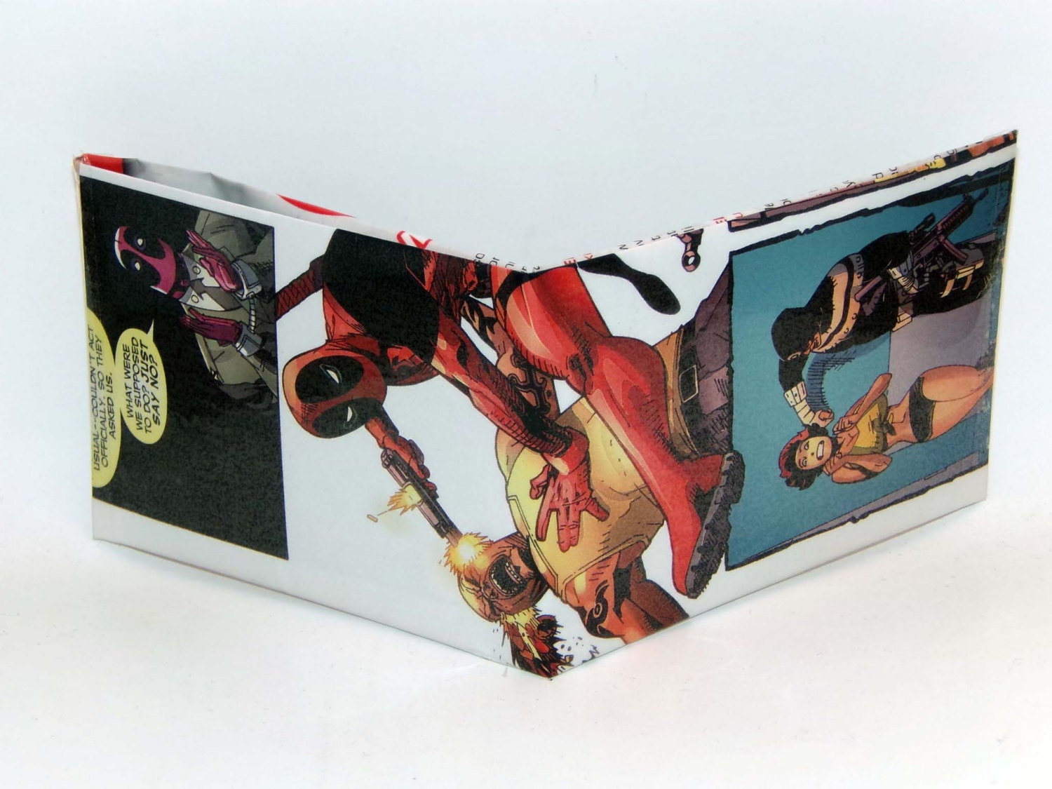 Comic Book Wallet// Deadpool and Bullseye
