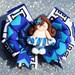 Cheer Girl Hair Bow with Polymer Bead - Matching Flip Flops or Set Sold Separately in Shop