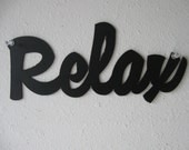 Relax Metal Sign Wall Hanging Decoration