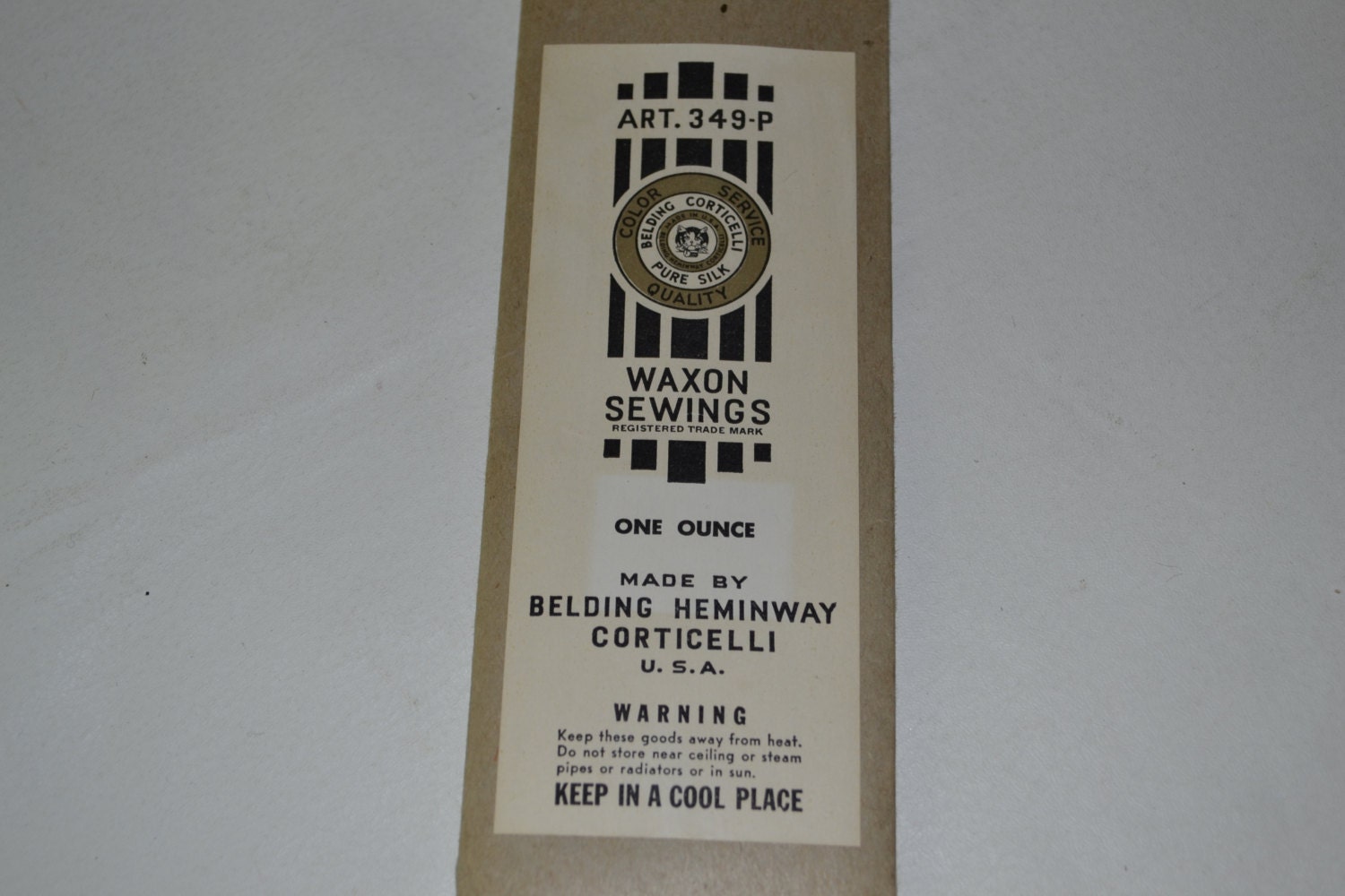 Vintage Belding Heminway Corticelli pure dye Silk Thread for sewing fly tying