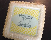Personalized favor cookie favor birthday shower or wedding favor