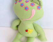 Kids - Baby & Toddler - Stuffed Toy - Rag Doll - Frog - Kiwi - Springtime - Flowers - Ladybug