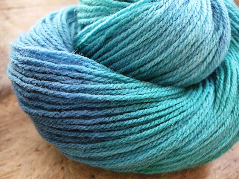 Spirit - Aquarius - Handdyed sock weight yarn merino cashmere nylon