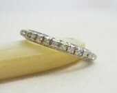 Vintage Diamond Eternity Wedding Band. Mid Century, Circa 1950s. Addy on Etsy.