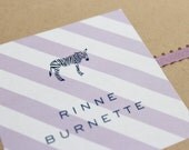 gift stickers - stripes and animal motif (girl or boy)