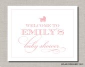 Baby Shower Welcome - Printable Poster or Table Sign by Flair Designery Il_170x135