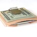 Mens Wallet with Money Clip Natural Leather