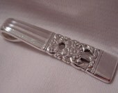 A Coronation Pattern Spoon Necklace on a Black Cord or a Thin Chain sn118