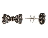 Carpe Diem 925 Sterling Silver Polka Dot Bow Earring Earrings Jewelry Jewellery CDE-066