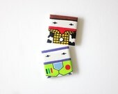 Hand Painted Ceramic Tile Magnets - Buzz & Woody Squeezies set of 2 . S93
