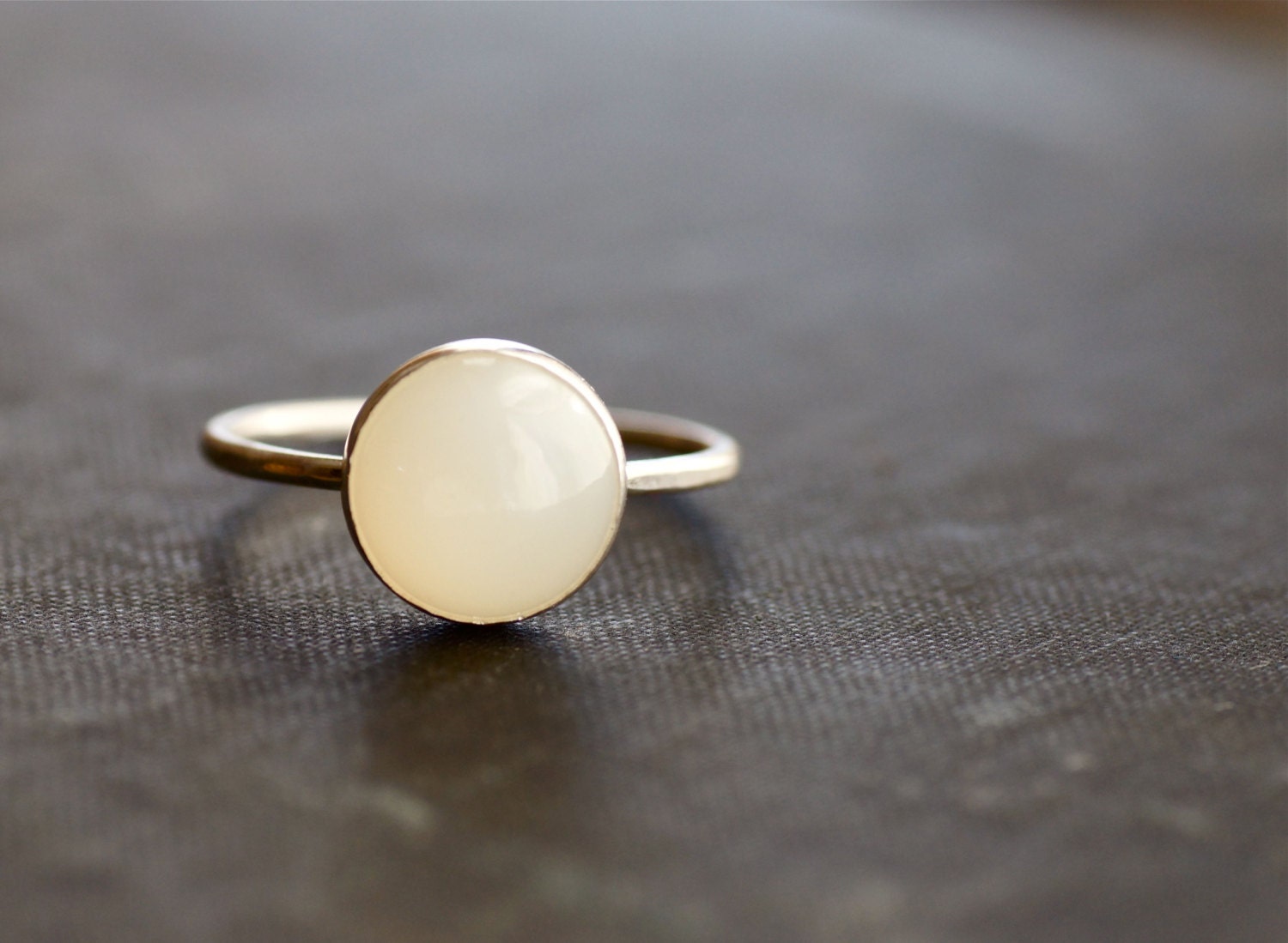 Moonstone on Sterling Silver Ring - Made to Order