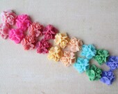 18PCS - Star Flower Cabochons - Resin - Spring 2013 Sampler Pack - 15mm - Mixed Colors