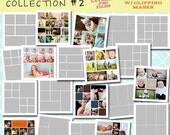 SALE INSTANT DOWNLOAD - 12x12 Storyboard Collection 2- 20 Custom Photo Templates for Photographers
