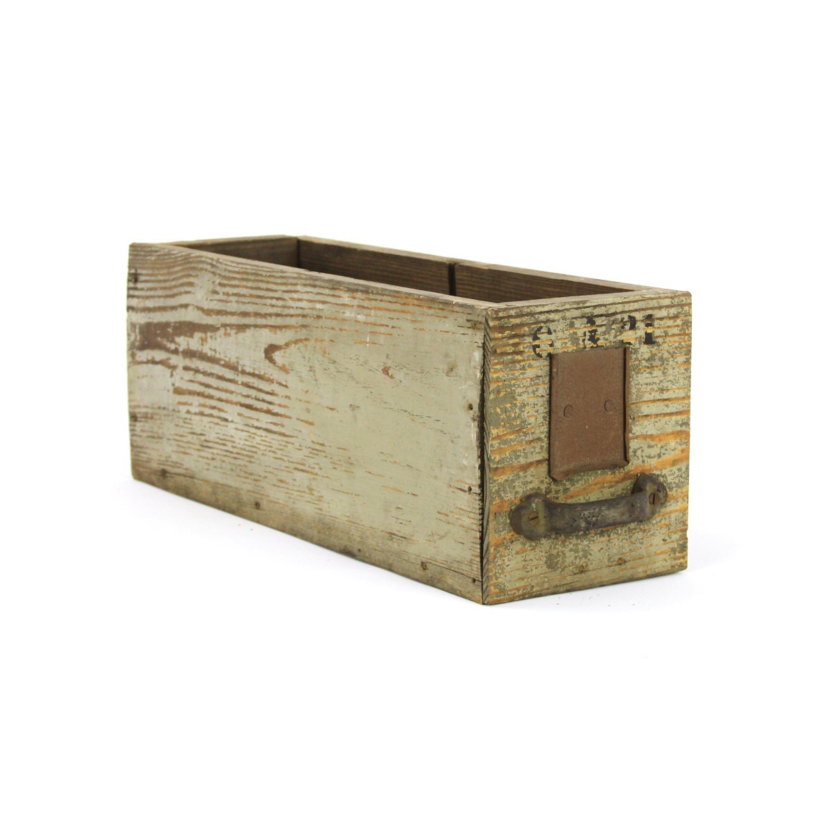 vintage x-large wooden hardware store drawer - no. 5