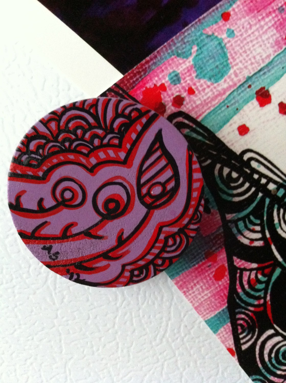Lilac.Contrast.Paisley.Magnet
